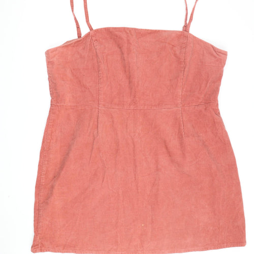 ASOS Women Orange Mini Dress, Size 22, Corduroy Casual