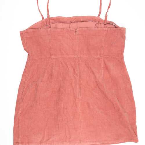 ASOS Women Orange Mini Dress, Size 22, Corduroy Casual