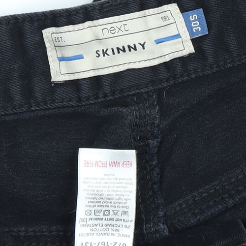 Next Men's Black Skinny Jeans 30W 29L Slim Fit