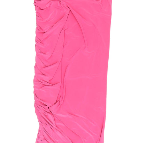 River Island Pink Bodycon Dress Women Size 10 Party