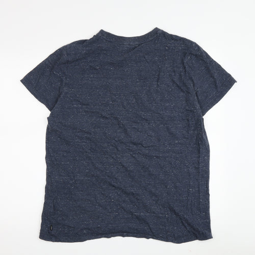 Superdry Men's Blue XL T-Shirt Crew Neck Logo