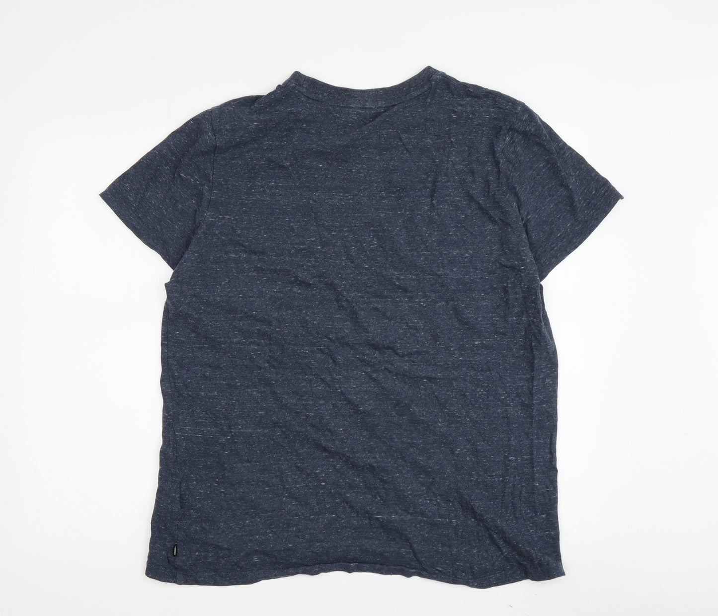 Superdry Men's Blue XL T-Shirt Crew Neck Logo