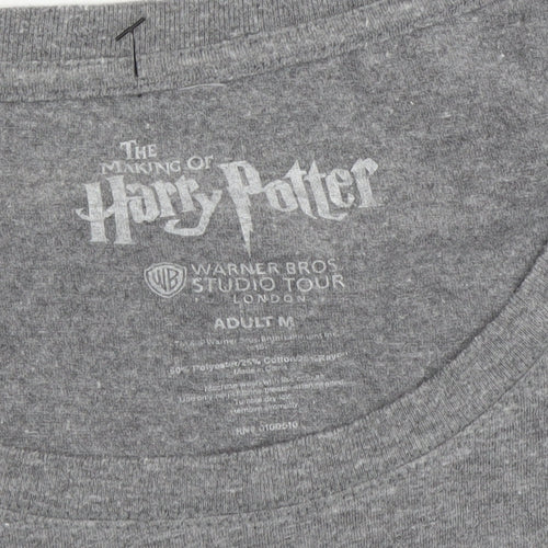 Warner Bros Unisex Grey Harry Potter T-Shirt M