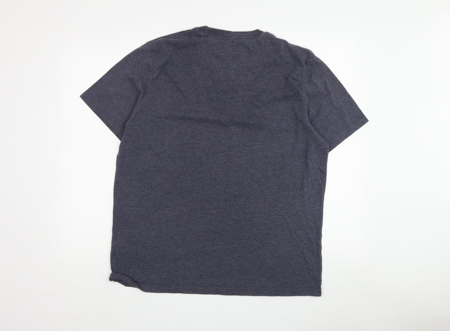 St George by Duffer Men's Blue T-Shirt L Solid