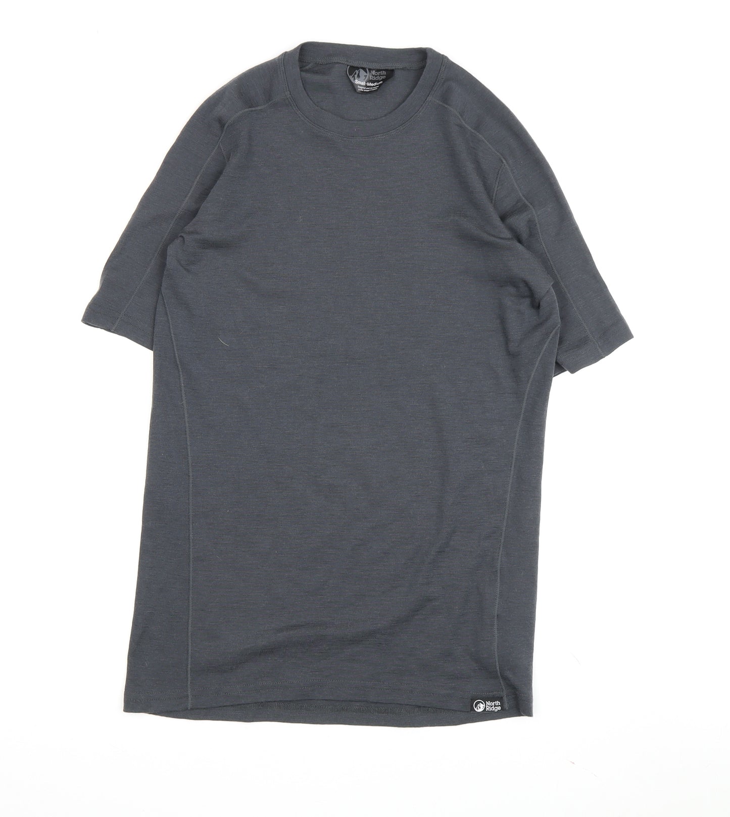 North Ridge Men's Grey Merino Wool S T-Shirt