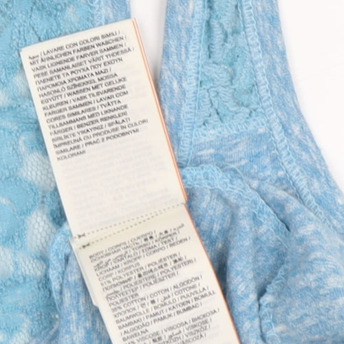 SuperDry Women's Blue Lace Tank Top Size S, Summer