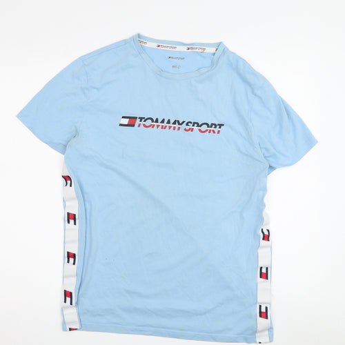 Tommy Sport Men's Blue Logo T-Shirt M