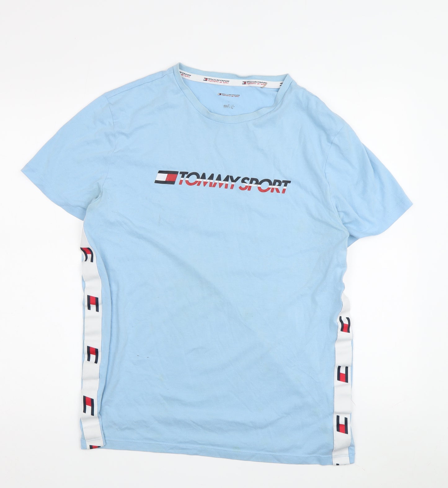 Tommy Sport Men's Blue Logo T-Shirt M