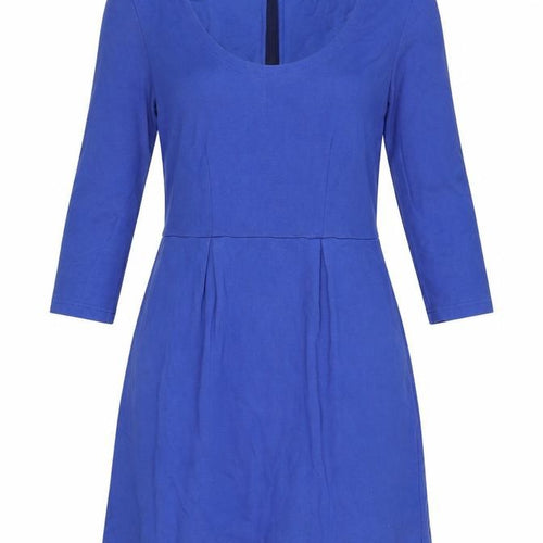 Joules Women's Blue Dress Size 12 with 3/4 Sleeves