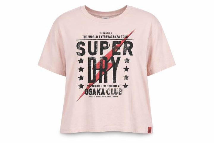 Superdry Women's Pink Relaxed T-Shirt UK 10