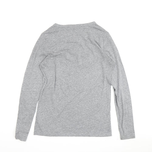 Gap Womens Grey Crew Neck T-Shirt M Casual Basic