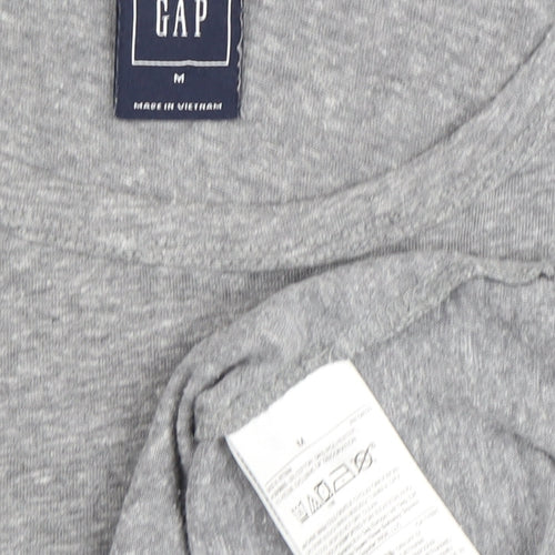 Gap Womens Grey Crew Neck T-Shirt M Casual Basic