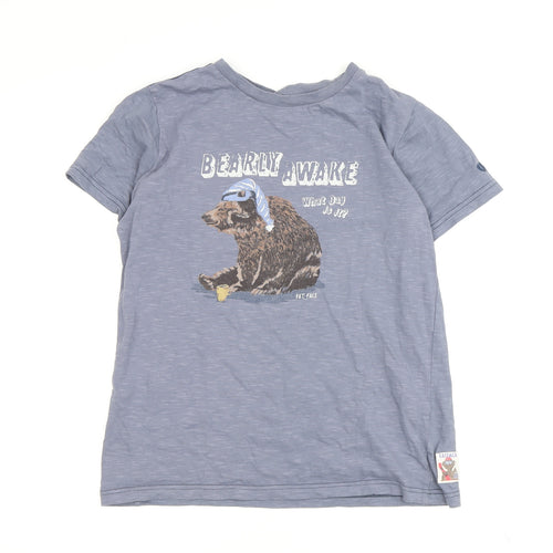 Fat Face Girls Blue Bear Pyjama Top 11-12 Years
