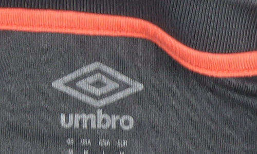 Umbro Men's Grey Rugby Polo Shirt, Size M, Casual Sportswear