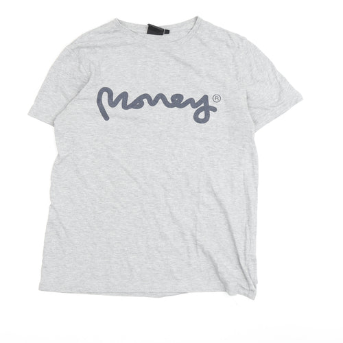 Money Boys Grey Logo T-Shirt 15-16 Years Regular Fit