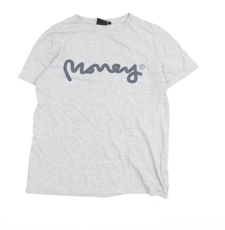 Money Boys Grey Logo T-Shirt 15-16 Years Regular Fit