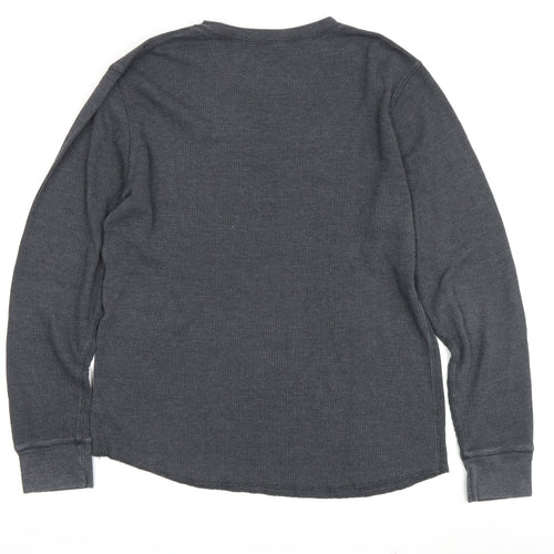 Gap Men’s Grey Long Sleeve Crew Neck T-Shirt XL
