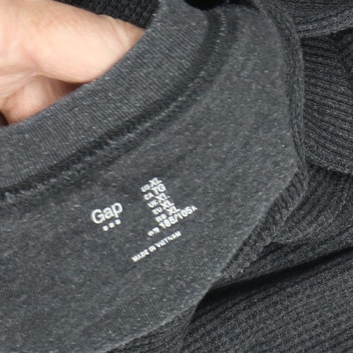 Gap Men’s Grey Long Sleeve Crew Neck T-Shirt XL