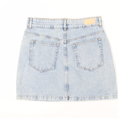 MNG Women's Blue Denim Skirt - Size L