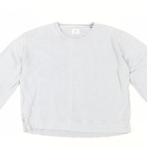 Hush Women's Blue Pullover Sweatshirt, M, Casual Comfort