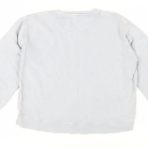 Hush Women's Blue Pullover Sweatshirt, M, Casual Comfort