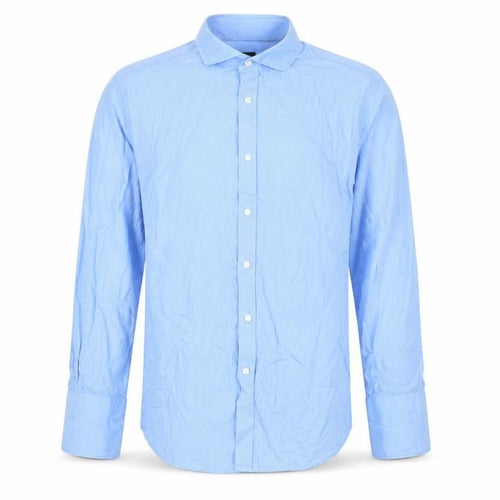 Jaeger Men's Blue Pinstripe Dress Shirt, Size 16
