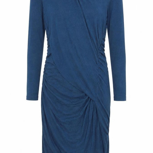 Arzu Kara Women's Blue Sheath Sleeve Dress L