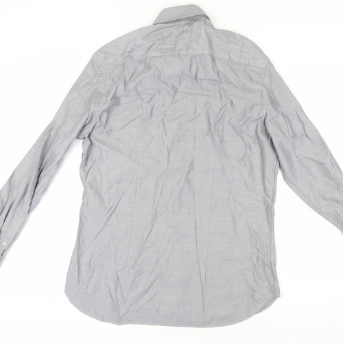 Savoy Taylors Guild Men's Grey Slim Fit Dress Shirt XL