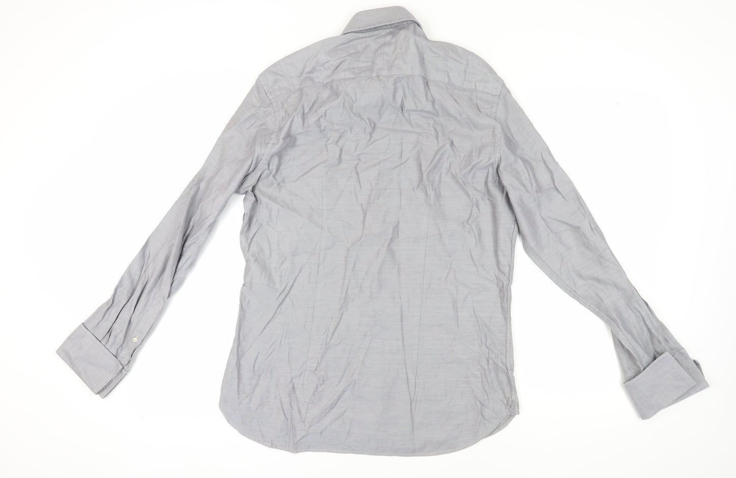 Savoy Taylors Guild Men's Grey Slim Fit Dress Shirt XL