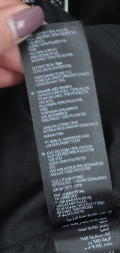 RJR John Rocha Women's Black Floral Overcoat - Size 14