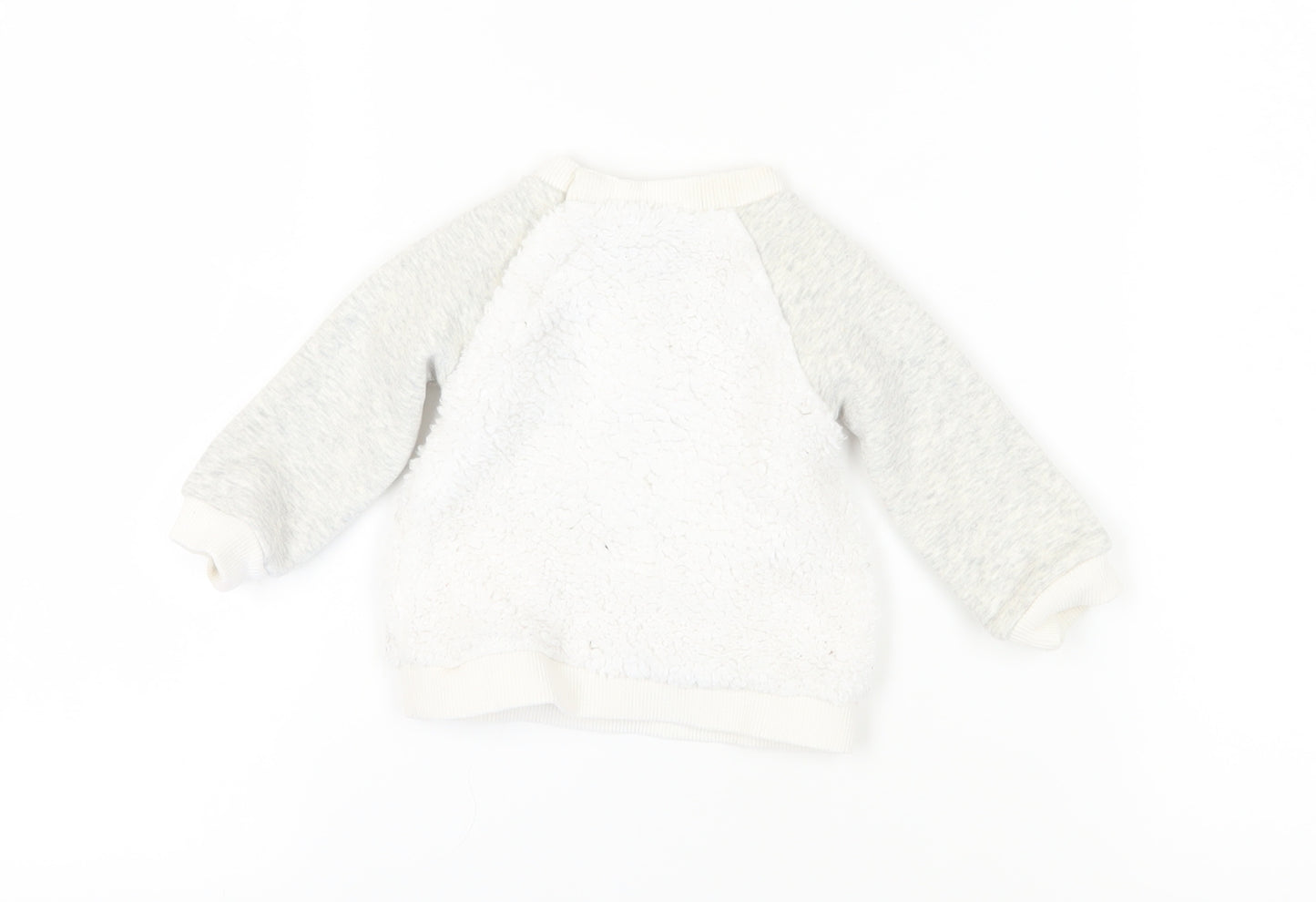 Joules Unisex Baby White Bear Jumper 3-6 Months Pullover