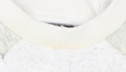 Joules Unisex Baby White Bear Jumper 3-6 Months Pullover