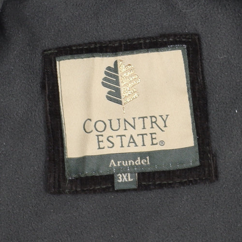 Country Estate Men's Green Quilted Waistcoat, 3XL Casual