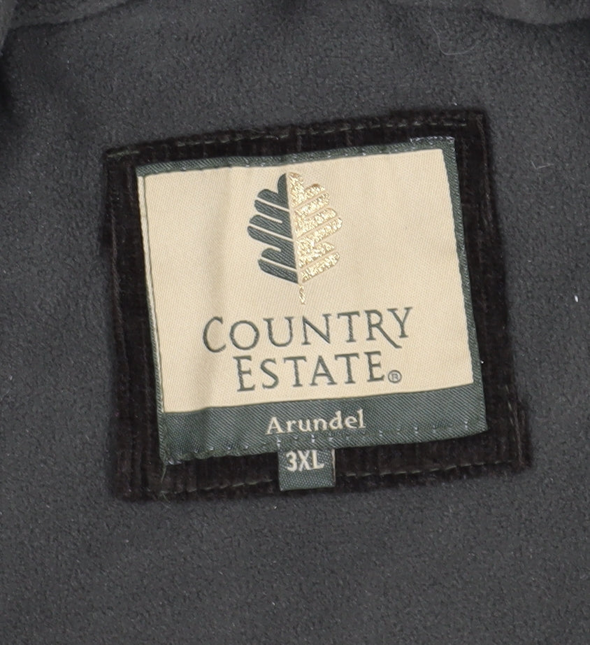 Country Estate Men's Green Quilted Waistcoat, 3XL Casual