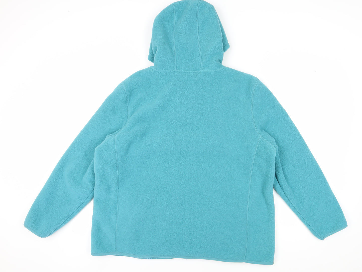 Damart Women's Blue Hooded Fleece Jacket Size 22