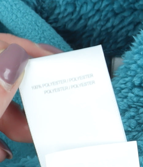 Damart Women's Blue Hooded Fleece Jacket Size 22