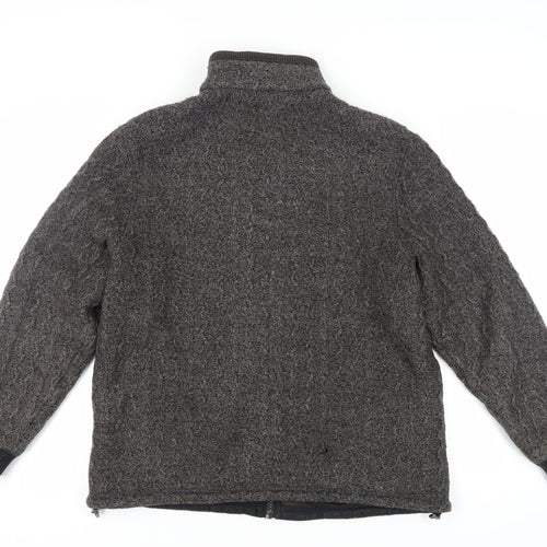 Marks and Spencer Men's Grey XL Full Zip Jumper