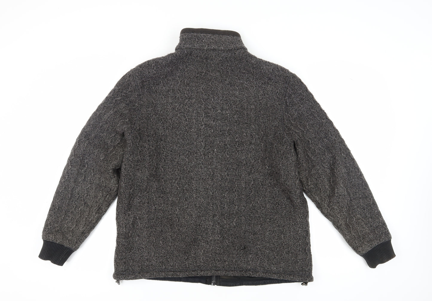 Marks and Spencer Men's Grey XL Full Zip Jumper