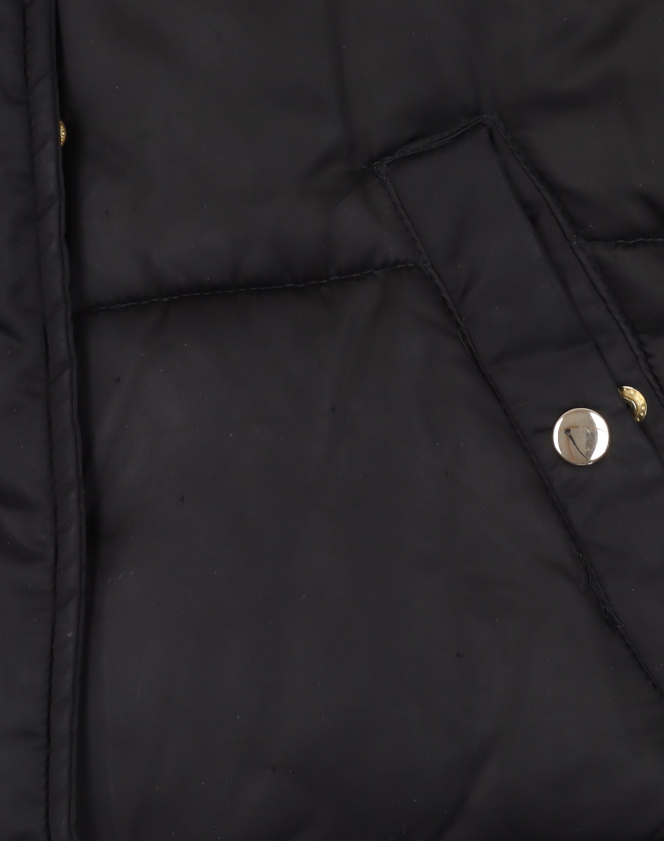 Topshop Women's Black Petite Puffer Jacket Size 8