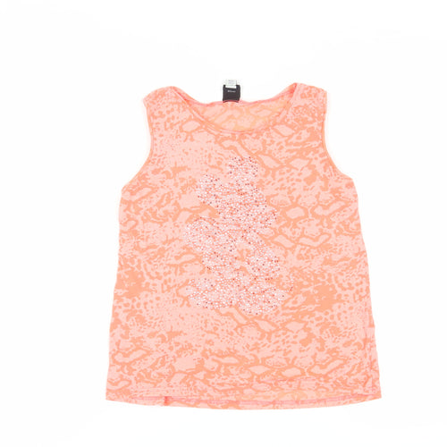 Disney Girls Orange Sleeveless Tank - 11-12 Years, Casual