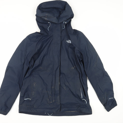 The North Face Women's Blue Rain Coat Jacket L