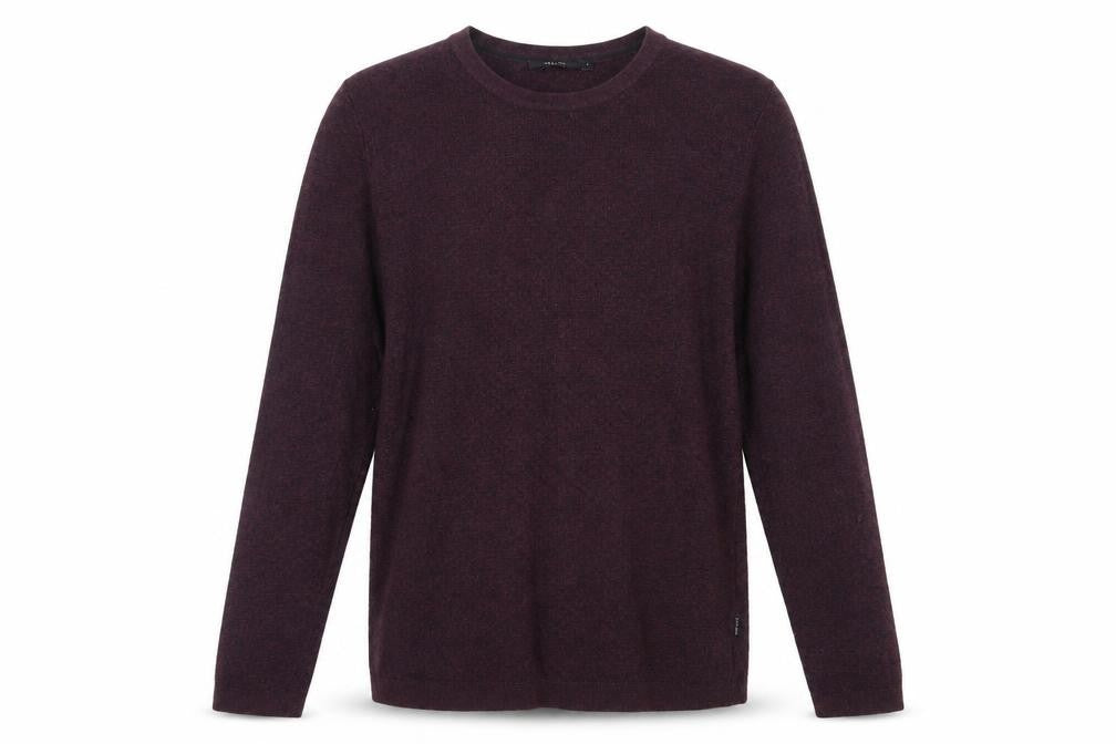 Jack & Jones Premium Men’s Purple Waffle-Knit Pullover M