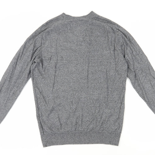 Mantaray Men's Grey Cotton Pullover Jumper M