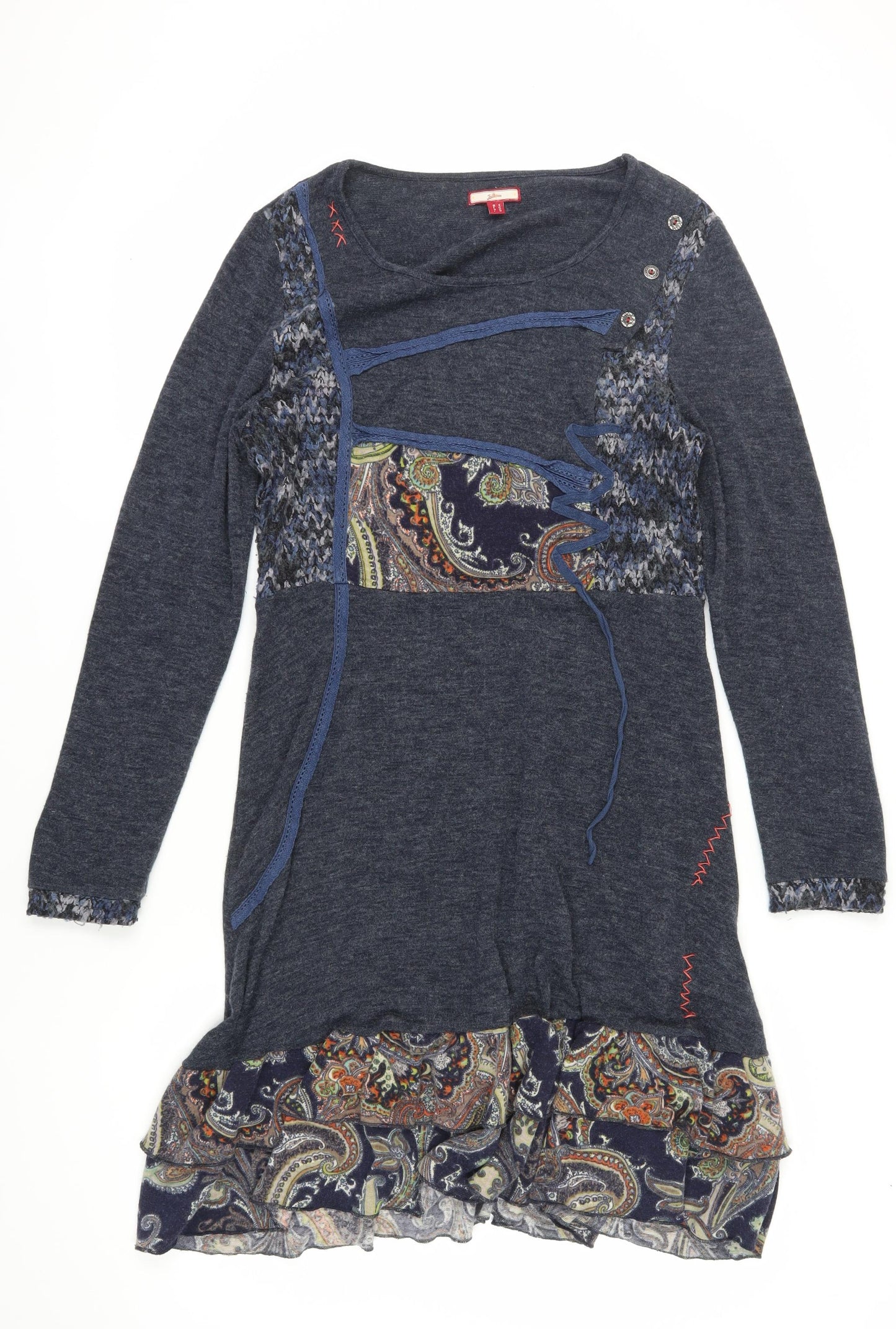 Joe Browns Women's Blue Paisley Knit Shift Dress