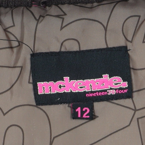 Mckenzie Women’s Brown Hooded Puffer Waistcoat Size 12