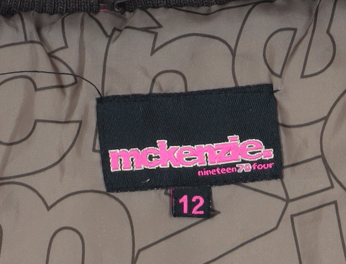 Mckenzie Women’s Brown Hooded Puffer Waistcoat Size 12