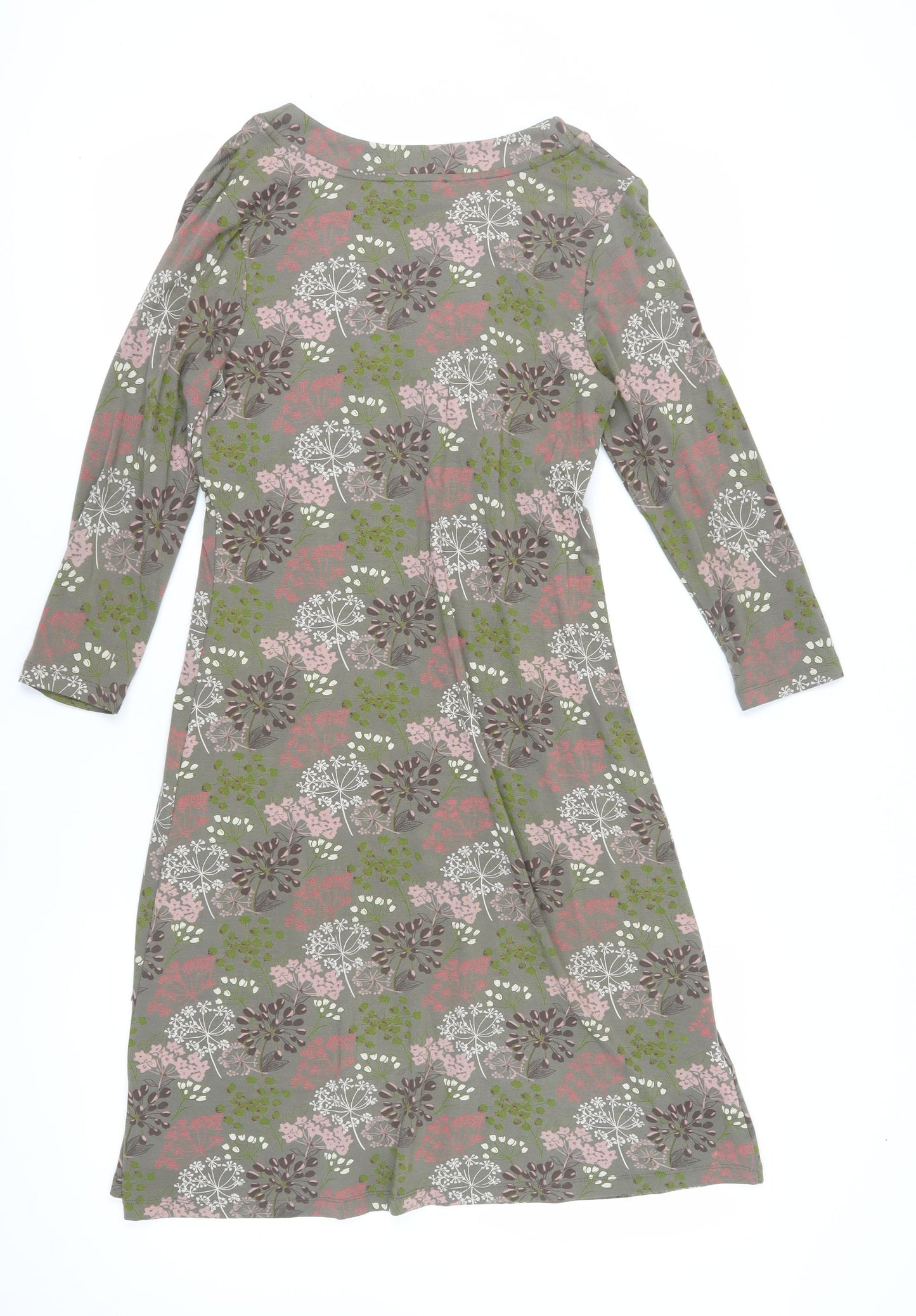 Laura Ashley Women's Multicoloured Floral V-Neck Midi Dress