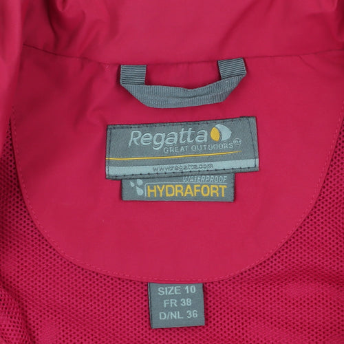 Regatta Women's Red Waterproof Jacket Size 10