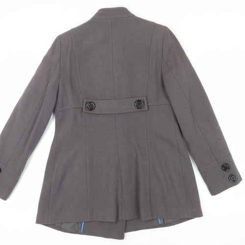 Rocha John Rocha Grey Wool Pea Coat Women Size 12