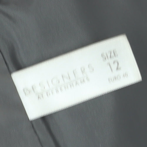 Rocha John Rocha Grey Wool Pea Coat Women Size 12